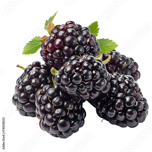 Marionberry, transparent background, isolated image, generative AI