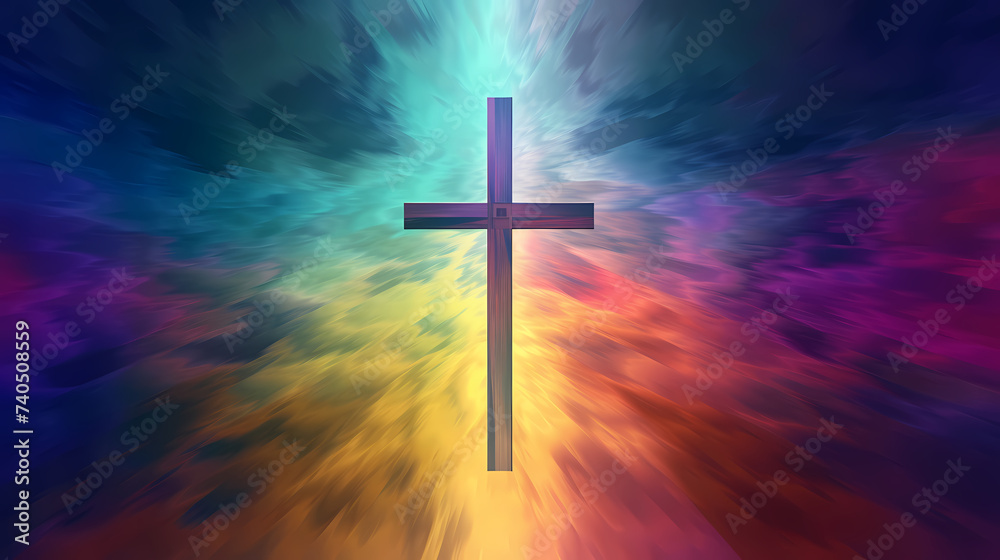 Fototapeta premium cross background,christian cross