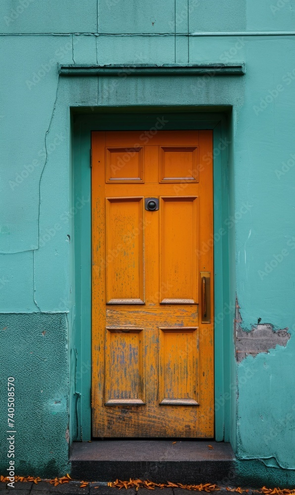 A door with a sign on it that says 