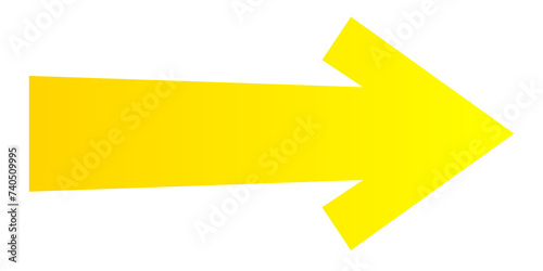 yellow arrow sign