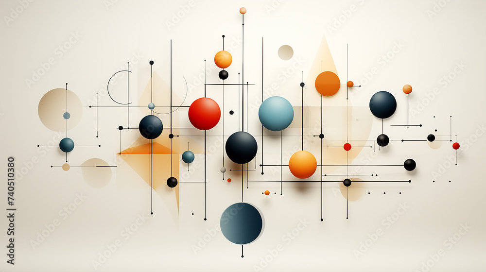 Geometry Minimalistic Artwork Poster With Simple Shape And Figure. Abstract Vector Pattern Design Geometry Minimalistic Artwork Poster With Simple Shape And Figure. Abstract Vector Pattern Design