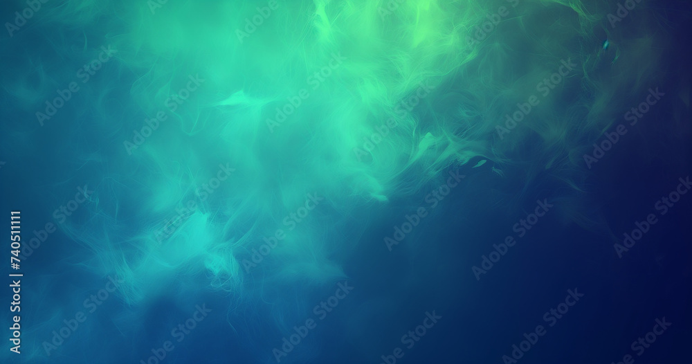 background for website, gradient dark-blue to mint-green, darker colors, light is comming from the sides, maybe a slight pattern, 4K - obrazy, fototapety, plakaty 