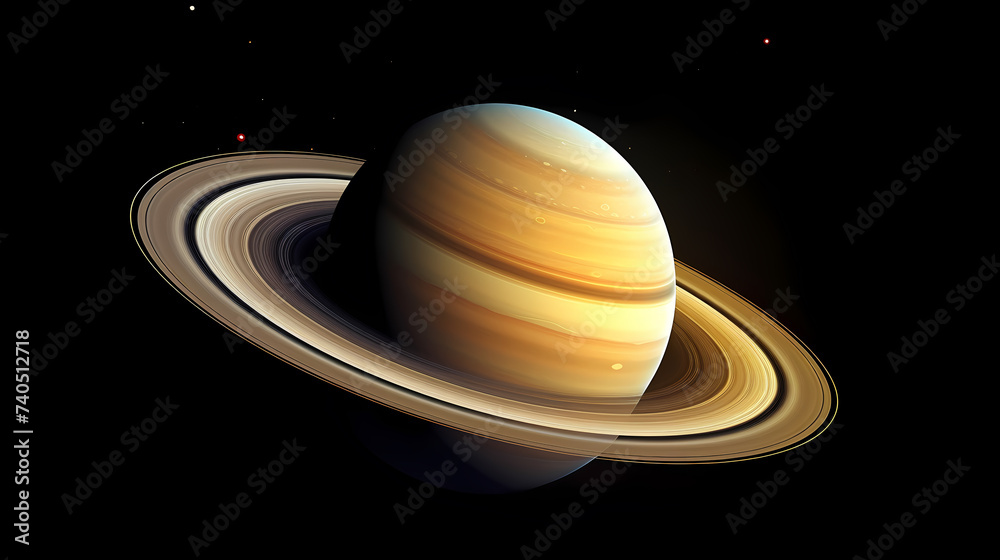 Stunning winning photo of Saturn's ring towers, concept of planetary rings Stunning winning photo of Saturn's ring towers, concept of planetary rings