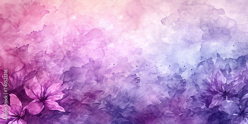 Soft lavender watercolor delicately bleeding into a light parchment backdrop, yielding a dreamy and ethereal fusion of hues