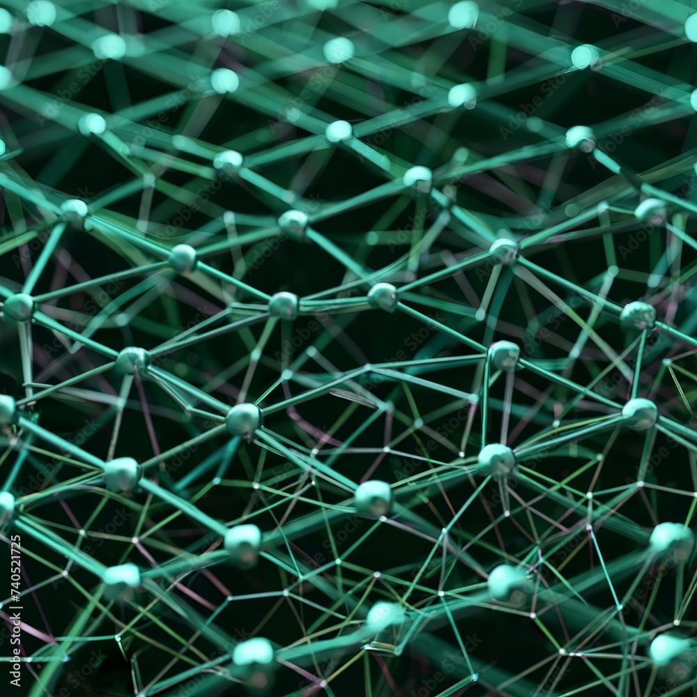 Obraz premium 3D rendering of the network connection structure. background for business events science background
