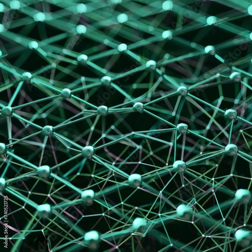 3D rendering of the network connection structure. background for business events science background