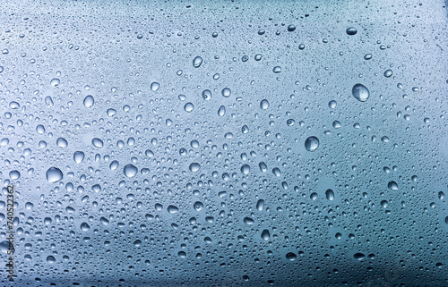 Water Drops on Glass surface