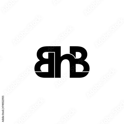 bhb initial letter monogram logo design photo