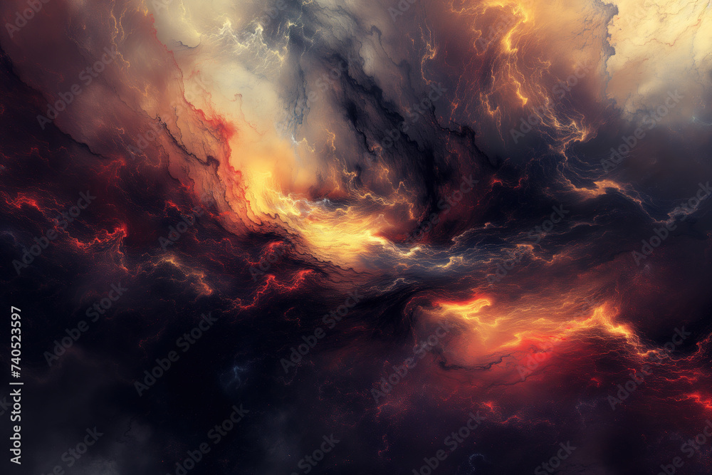 Abstract background in style of dramatic overcast sky
