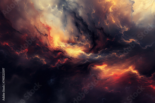 Abstract background in style of dramatic overcast sky