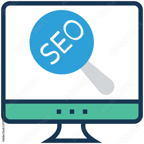 A premium icon vector download of seo