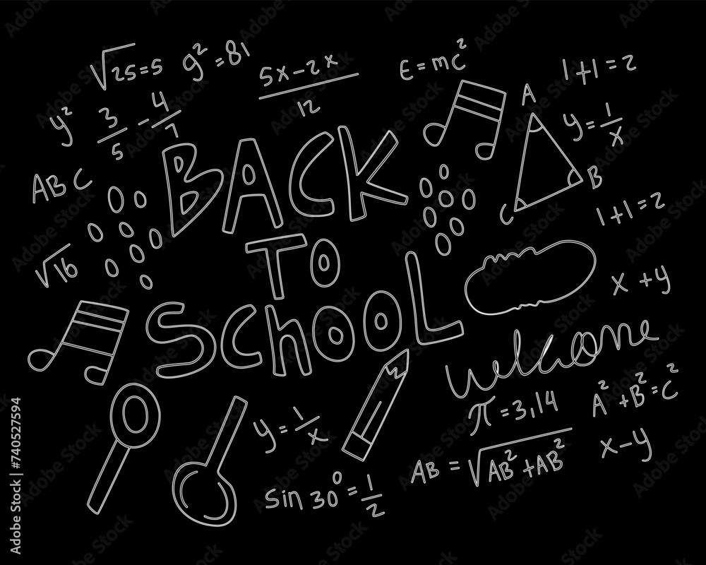 realistic math chalkboard background illustration
realistic math chalkboard background illustration