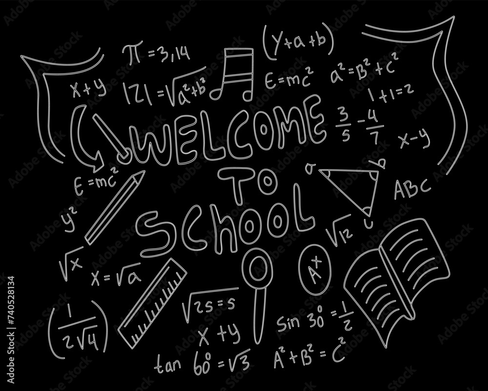realistic math chalkboard background illustration
realistic math chalkboard background illustration