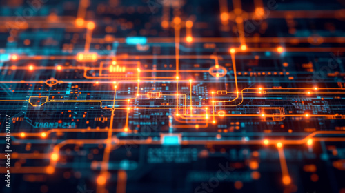 an abstract representation of a digital network or a secure lock mechanism that conveys the idea of security and technological advancement without directly referencing any specific cultural symbols