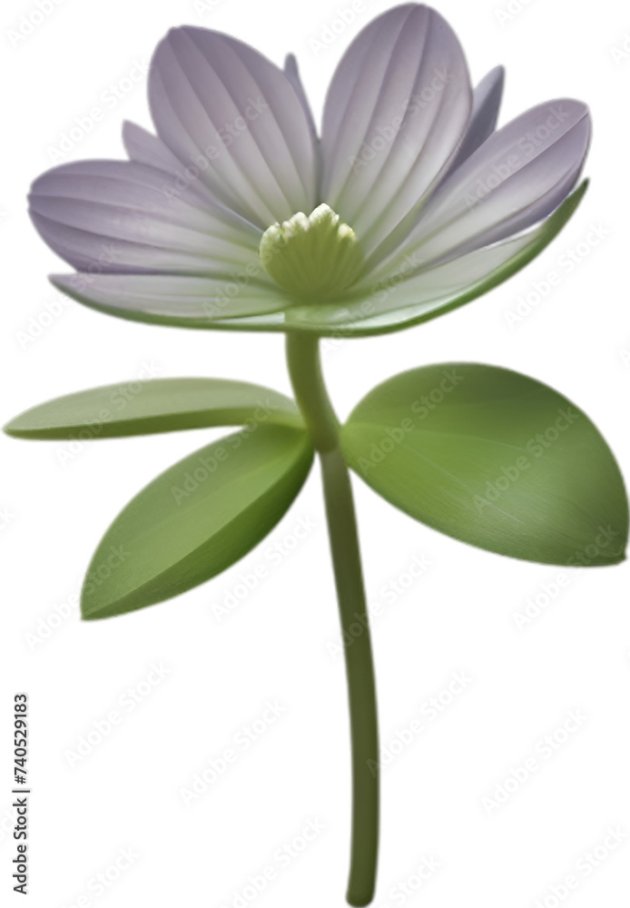 Obraz premium Hepatica Americana clipart. A cute Hepatica Americana flower icon.
