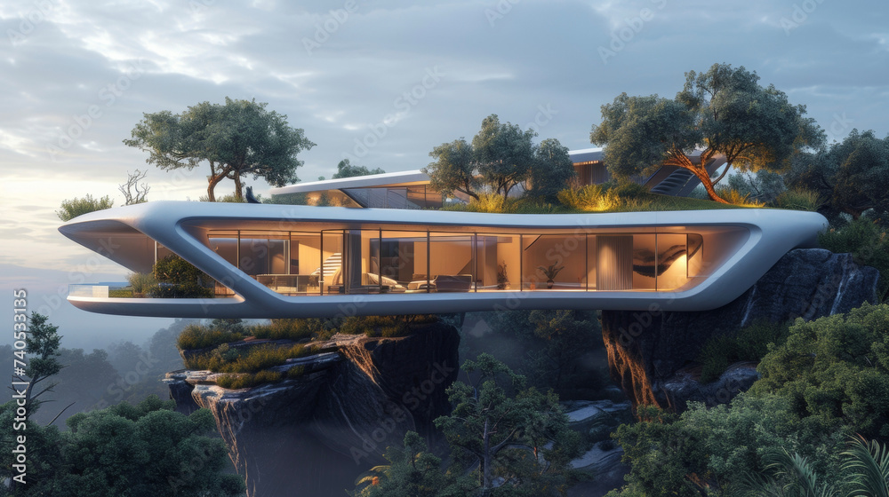 custom made wallpaper toronto digitalAnchored by hidden base supports this magnificent house appears to hover effortlessly above the surrounding landscape.