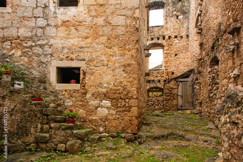 The 'House Within a House', or Kuca U Kuci, in Bol town on Brac Island in Croatia. In the 19th century, a newer house was built around an existing house which was never demolished