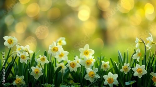 Beautiful background of spring flowers