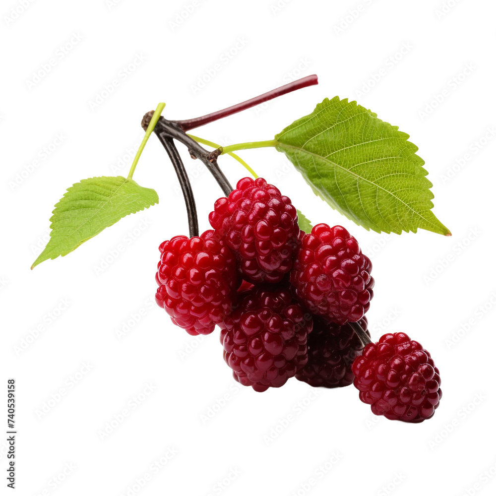 Mulberry isolated on transparent background Mulberry isolated on transparent background