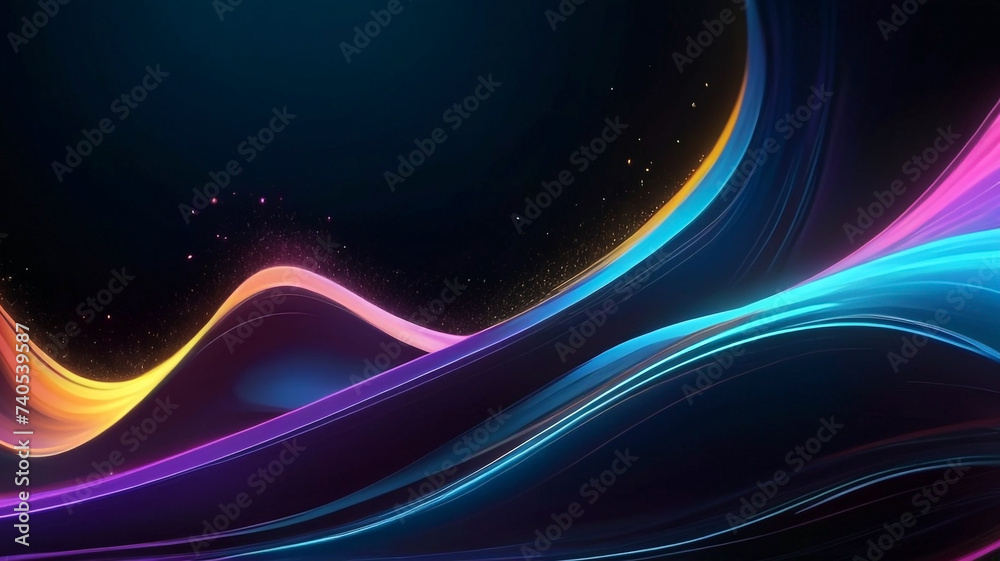Colorful abstract luminous line background Colorful abstract luminous line background