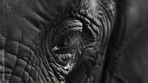 Crying elephant eye    © Emil