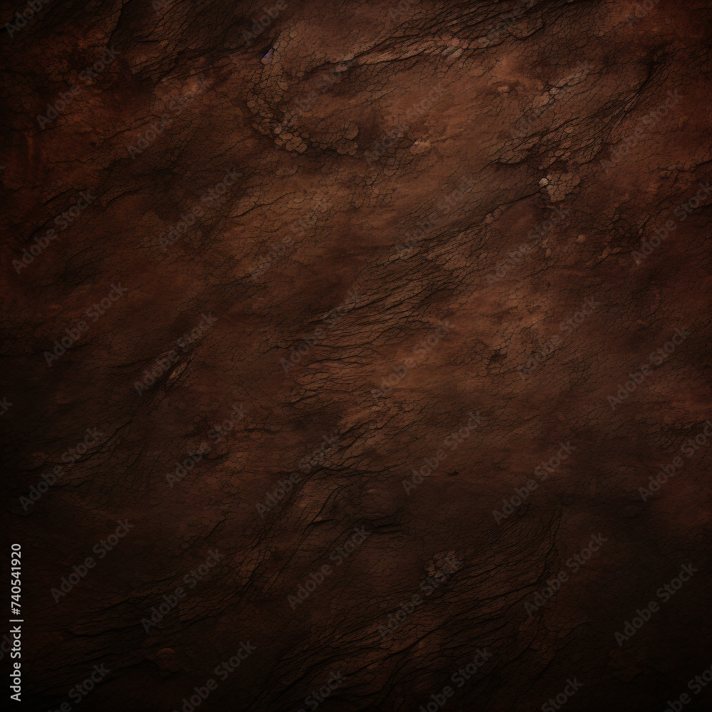 Dark brown textured background generated AI