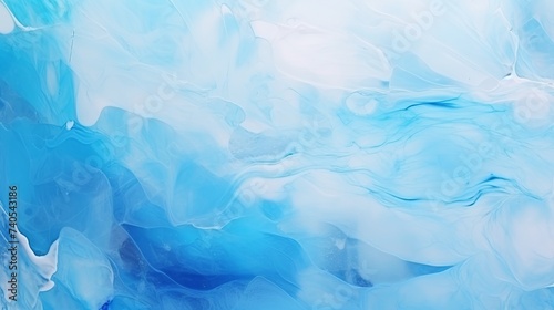 Beautiful color abstract background from mixied water and oil. Pastel colored abstraction. Blue and white background