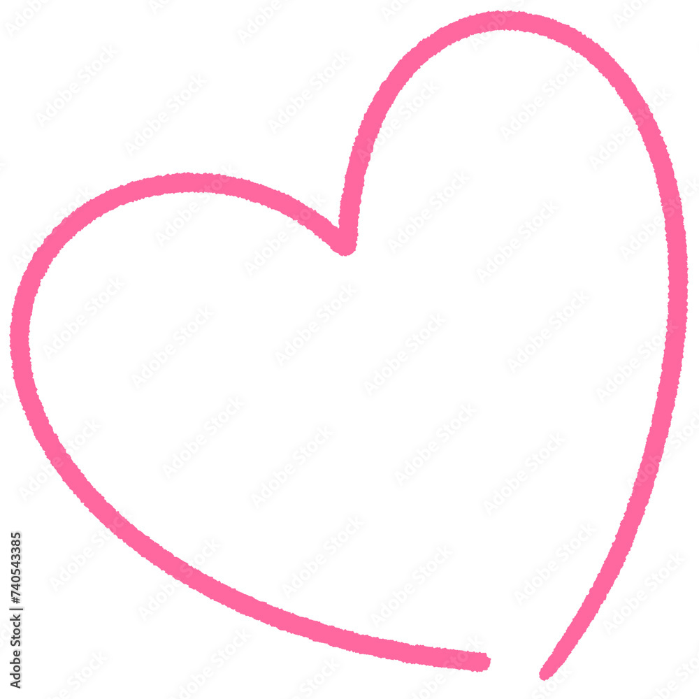pink heart line