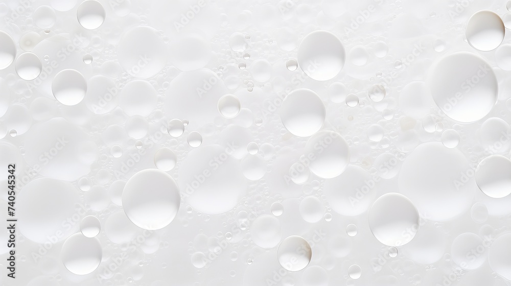 Foam bubbles abstract white border background