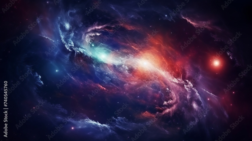 Fototapeta premium Galaxy in space, beauty of universe, black hole. Elements furnished by ,