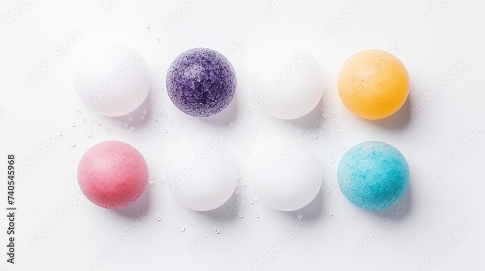 Group of foam bubble and stain from soap or shampoo washing isolated on white background on top view photo object design Group of foam bubble and stain from soap or shampoo washing isolated on white background on top view photo object design