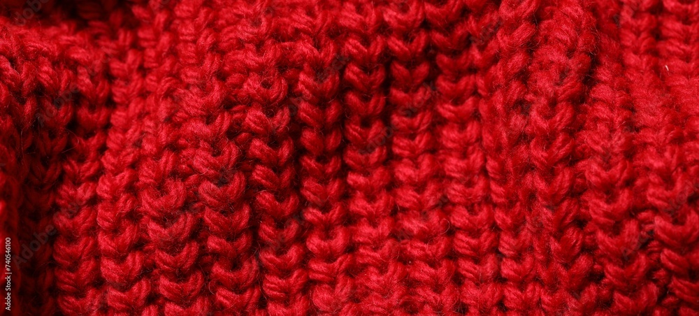Texture of soft red knitted fabric as background, closeup Texture of soft red knitted fabric as background, closeup