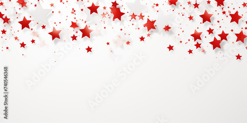 Red christmas glitter background with stars Background