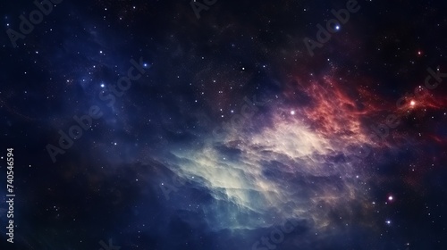 High definition star field, colorful night sky space. Nebula and galaxies in space. Astronomy concept background