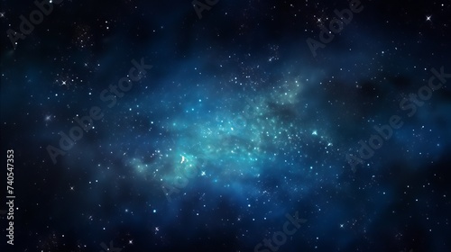 Milky way galaxy with star and space dust in the universe and deep planet night sky background, with copy space