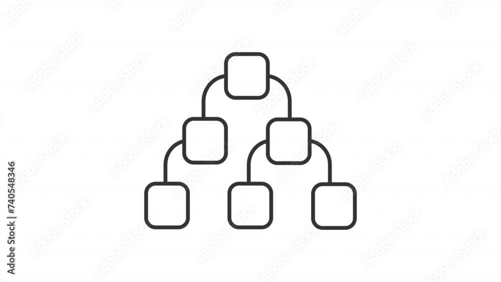 Animated branched process icons. Charts line animation library. Category diagram. Classification scheme. Black illustrations on white background. HD video with alpha channel. Motion graphic Animated branched process icons. Charts line animation library. Category diagram. Classification scheme. Black illustrations on white background. HD video with alpha channel. Motion graphic