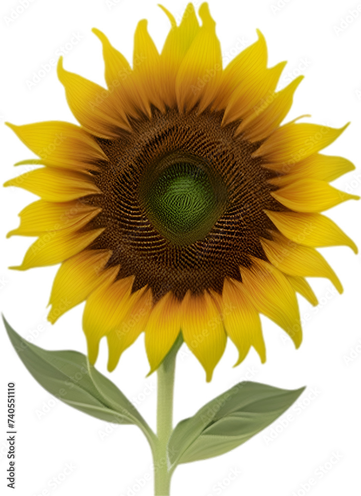 Fototapeta premium Sunflower clipart. A cute Sunflower flower icon.