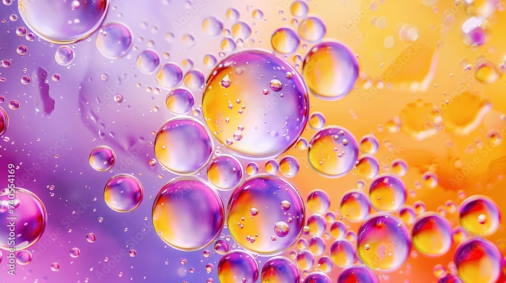 Soap oil bubbles in water - abstract background for advertising. Multi-colored rainbow butter balls. Soap oil bubbles in water - abstract background for advertising. Multi-colored rainbow butter balls.