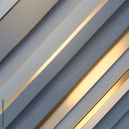 Abstract luxury gold and silver striped background, Futuristic metal texture background