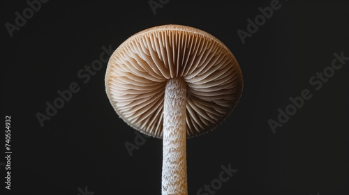 Mushroom - macro photography  close-up. Edible mushrooms  vegetables  plants. Background for advertising  vegetarian food.