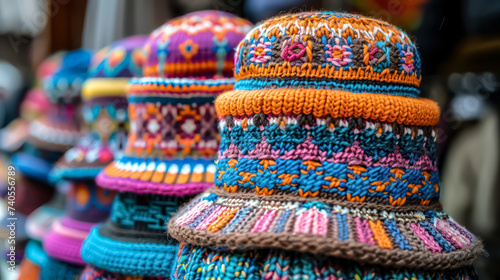 Cultural motifs ethnic patterns vibrant color palette intricate design textured background