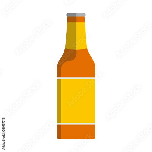 Beer bottle line icon. Hops, foam, alcohol, belly, malt, drink, wine, bar, barley, yeast, water, hangover. Vector line icon for business and advertising