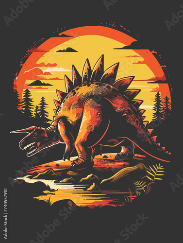 Stegosaurus Illustration