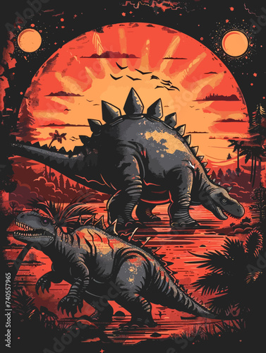 Stegosaurus Illustration