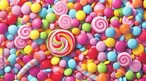 Candy pattern background cool