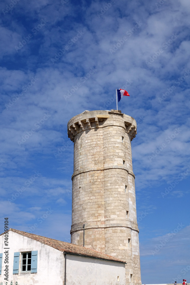 Der alte Phare des Baleines auf der Ile de Re Der alte Phare des Baleines auf der Ile de Re