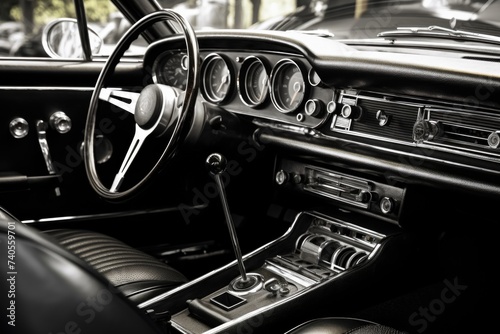 Detailed shot of a car dashboard, perfect for automotive industry promotions