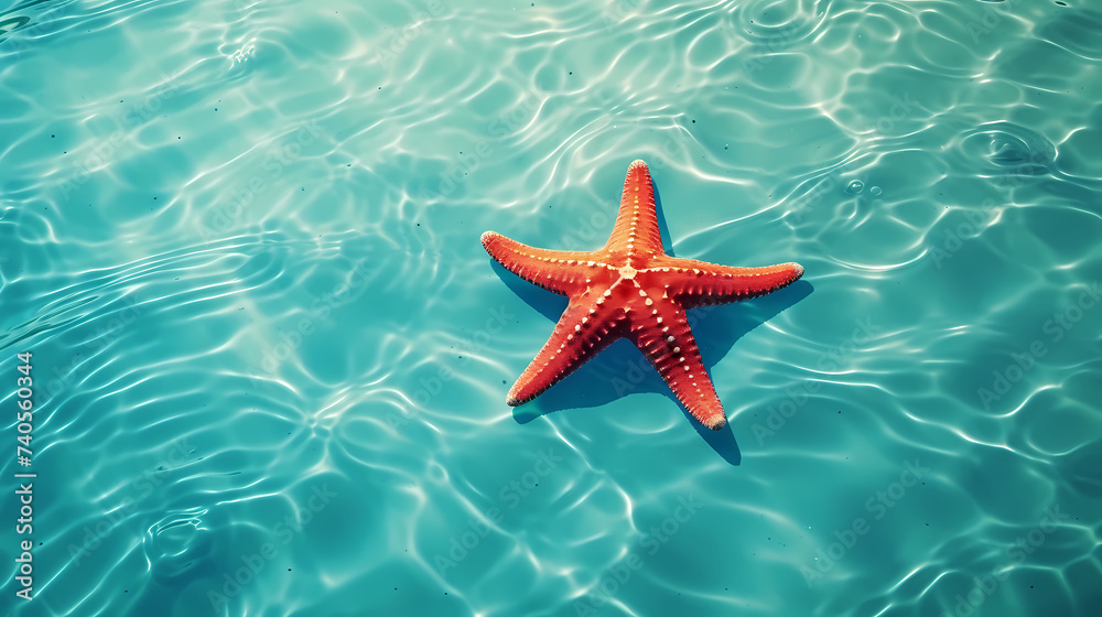 Beautiful beach with starfish and shells Beautiful beach with starfish and shells