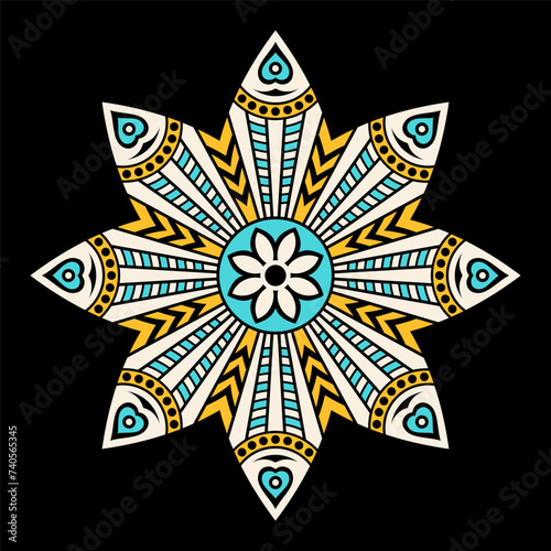 Mandala. Decorative round o...