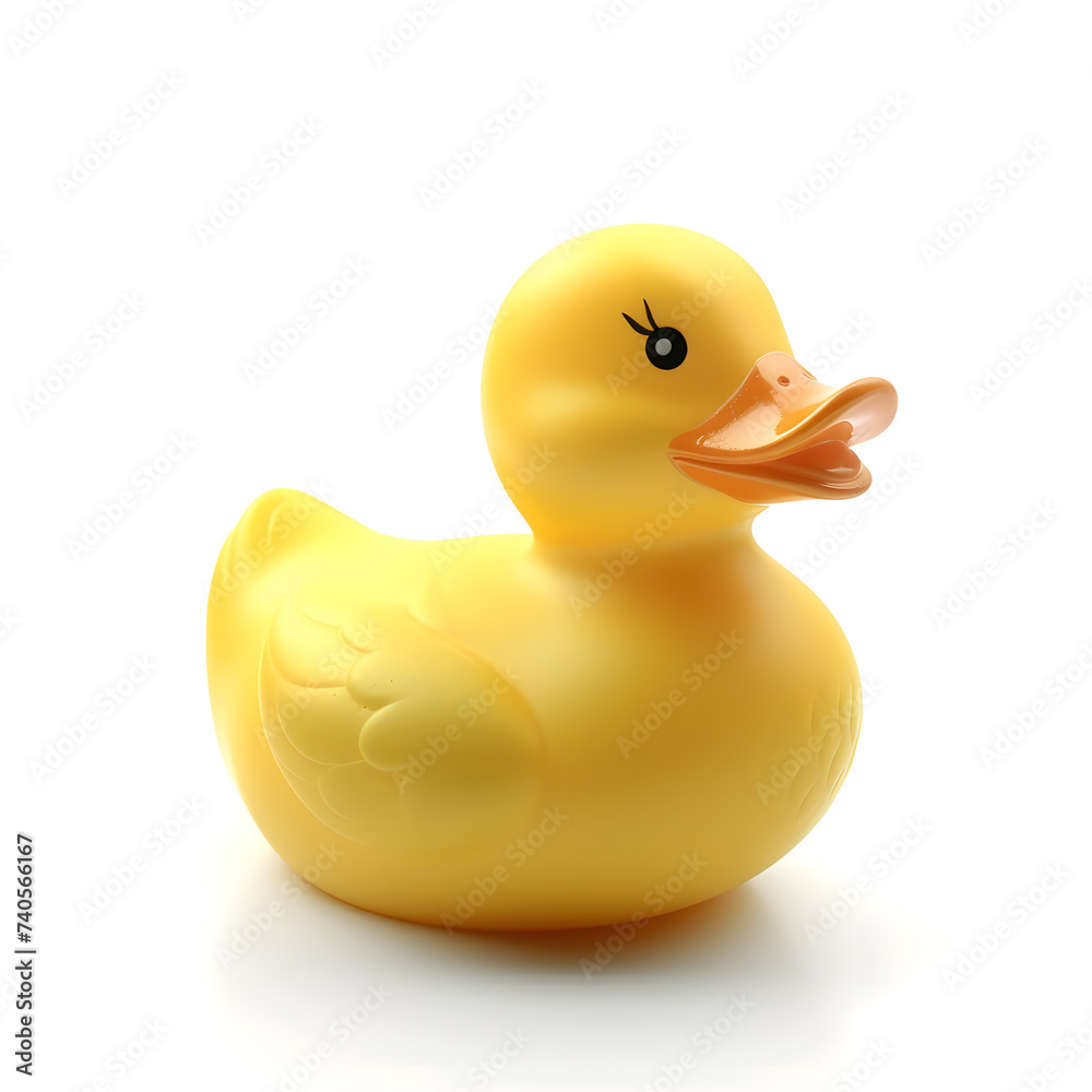 Yellow rubber duck isolated on white background Yellow rubber duck isolated on white background